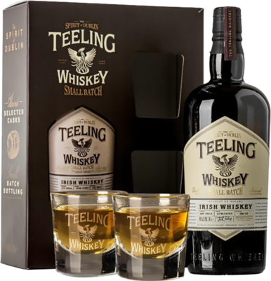 Teeling Small Batch в картонной подарочной упаковке с 2 бокалами